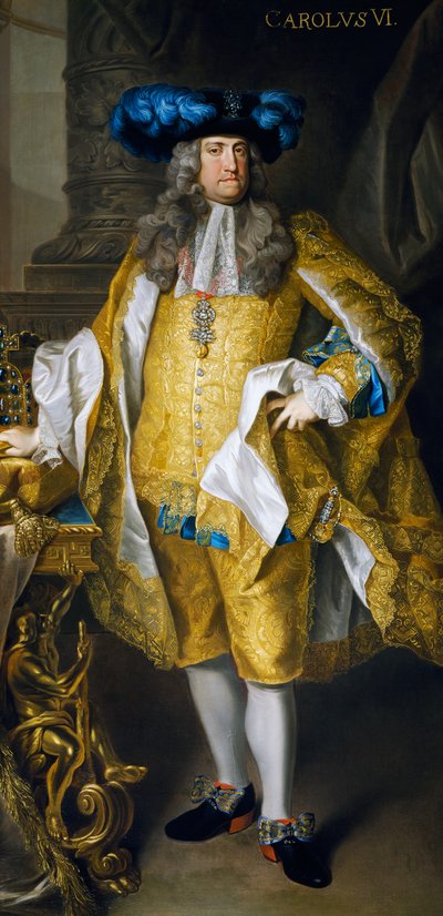 Porträt von Karl VI. von Österreich von Josef and Mayrhofer Friedrich Kiss
