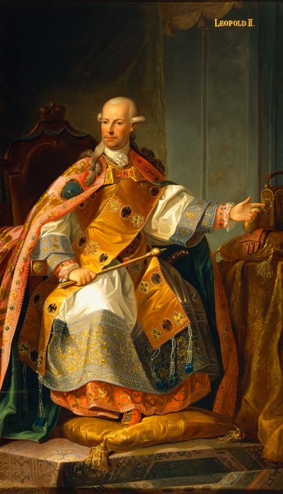 Porträt von Leopold II. von Habsburg-Lothringen von Josef and Mayrhofer Friedrich Kiss