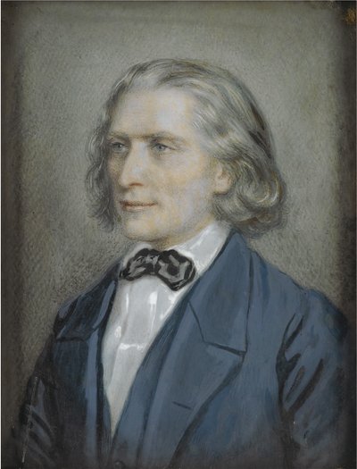 Porträt von Franz Liszt von Josef Nikolaus Kriehuber