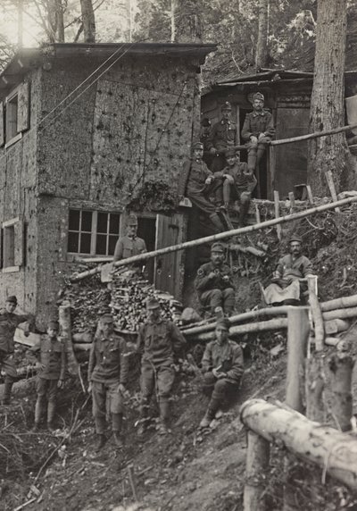 Album "Meine weltkriegs - Erinnerungen Südwestfront (Kärnten, Italien, Südtirol) 31/03/1915-12/11/1918 - Josef Zohles Wien": Militärlager von Josef Zohles