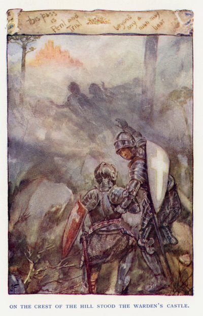 Illustration für Sir Knight of the Splendid Way von Joseph (after) Finnemore
