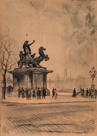 Boadicea, Westminster Bridge von Joseph (after) Pennell