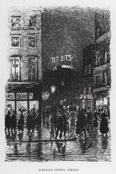 Burleigh Street, Strand von Joseph (after) Pennell
