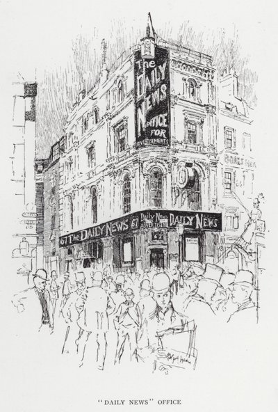 "Daily News" Büro von Joseph (after) Pennell