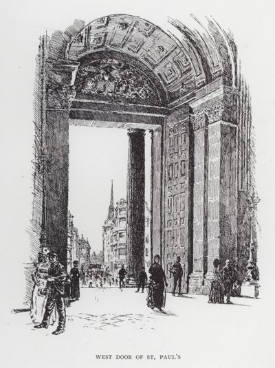 Westtür von St. Paul von Joseph (after) Pennell