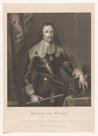 Porträt von Francesco Tommaso von Savoyen, Prinz von Carignano von Joseph Caspar