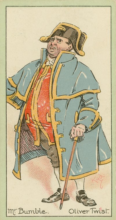 Mr. Bumble, Oliver Twist von Joseph Clayton (1856-1937) (after) Clarke