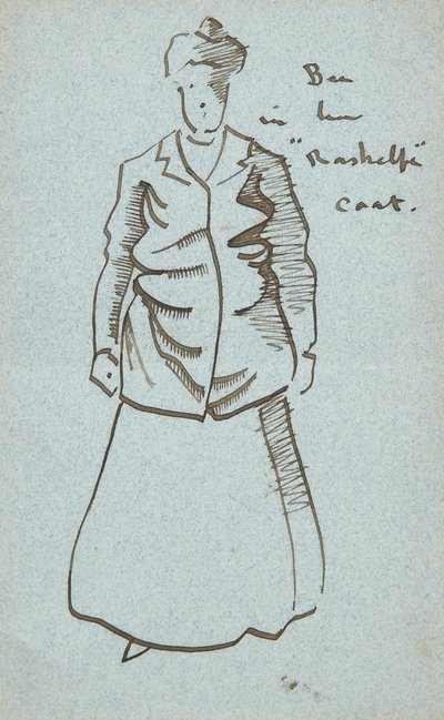 Tante Bee in ihrem Rashelfe-Mantel von Joseph Crawhall