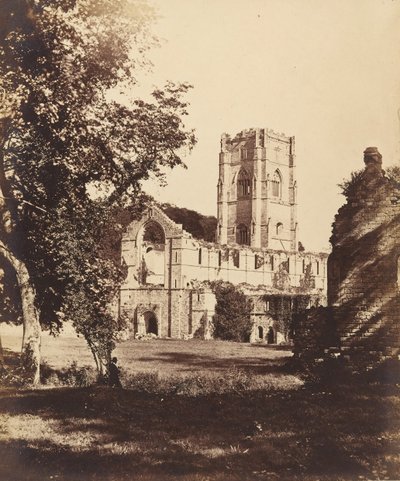 Fountains Abbey. Die Kirche, das Kloster und das Hospitium, 1850er Jahre von Joseph Cundall