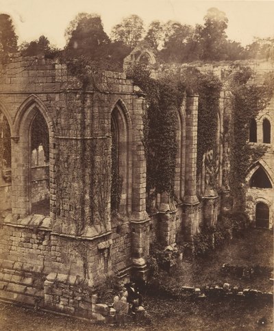 Fountains Abbey. Das Refektorium und die Küche, 1850er Jahre von Joseph Cundall