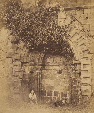 Kirkstall Abbey. Tür auf der Nordseite von Joseph Cundall