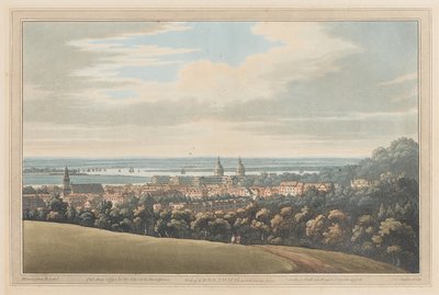 Ansicht von Greenwich und den Fluss hinunter, 1795 von Joseph Farington