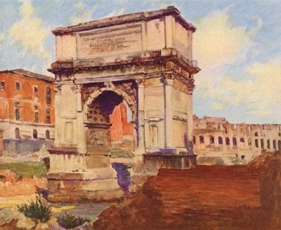 Rom: Das Forum, Der Titusbogen, Das Kolosseum von Joseph Felix Bouchor