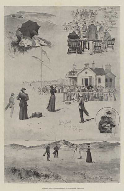 Damen-Golfmeisterschaft in Portrush, Irland von Joseph Holland Tringham