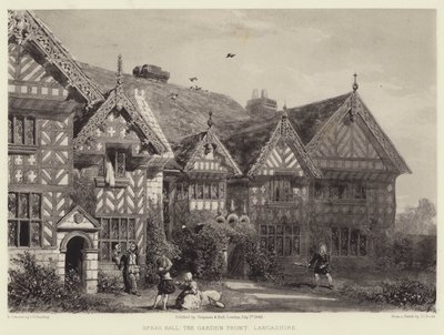 Speke Hall, Die Gartenfront, Lancashire von Joseph Josiah Dodd