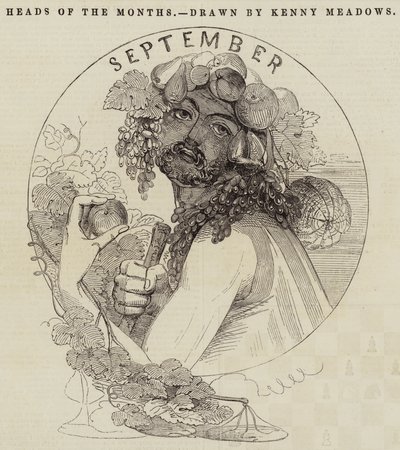 Köpfe der Monate von Joseph Kenny Meadows