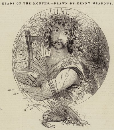 Köpfe der Monate von Joseph Kenny Meadows