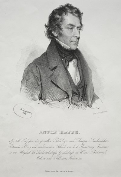 Porträt von Dr. Anton Hayne, 1840 von Joseph Kriehuber