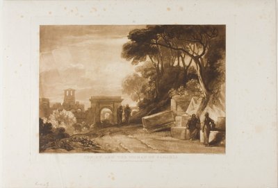 Christus und die Frau von Samaria, Platte 71 aus Liber Studiorum von Joseph Mallord William Turner
