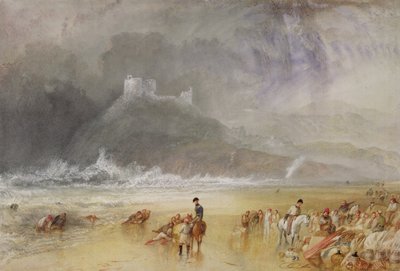 Criccieth Castle, Nordwales, um 1835 von Joseph Mallord William Turner