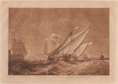 Einfahrt zum Hafen von Calais von Joseph Mallord William Turner