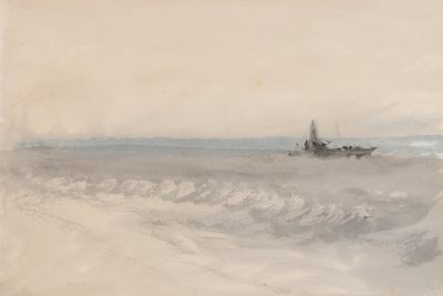Graues Meer, Boot läuft auf Grund von Joseph Mallord William Turner