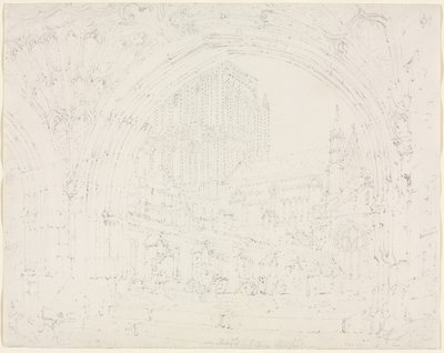 Hereford-Kathedrale, um 1793 von Joseph Mallord William Turner
