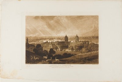 London von Greenwich, Platte 26 aus Liber Studiorum von Joseph Mallord William Turner