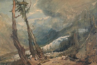 Mer de Glace, im Tal von Chamonix von Joseph Mallord William Turner