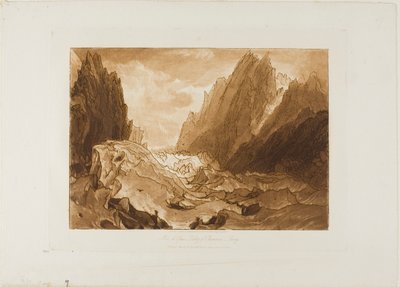 Mer de Glace, Tafel 50 aus Liber Studiorum von Joseph Mallord William Turner