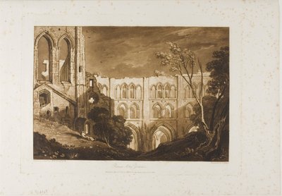 Rivaux Abbey, Tafel 51 aus Liber Studiorum von Joseph Mallord William Turner