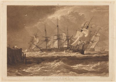 Schiffe im Wind von Joseph Mallord William Turner