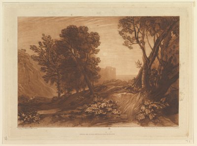 Einsamkeit, oder Die lesende Magdalena Liber Studiorum, Teil XI, Tafel 53, 12. Mai 1814 von Joseph Mallord William Turner