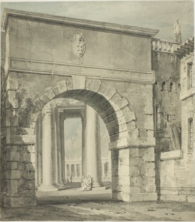 St. Peter durch die Porta Angelica gesehen von Joseph Mallord William Turner