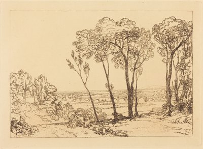 Die Brücke in mittlerer Entfernung von Joseph Mallord William Turner