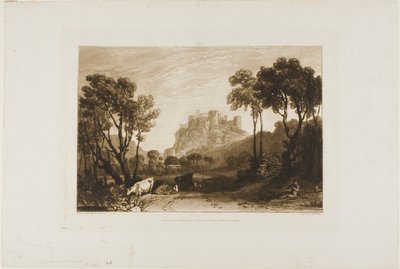 Das Schloss über den Wiesen, Platte 8 aus Liber Studiorum von Joseph Mallord William Turner