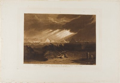 Die fünfte Plage Ägyptens, Platte 16 aus Liber Studiorum von Joseph Mallord William Turner