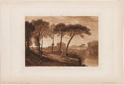Der Tempel der Minerva Medica, Tafel 23 aus Liber Studiorum von Joseph Mallord William Turner