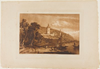 Stadt Thun, Platte 59 aus Liber Studiorum von Joseph Mallord William Turner