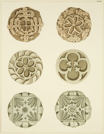 Gewölbesteine (Bossen) in der Decke von St. Mary Redcliffe von Joseph Manning