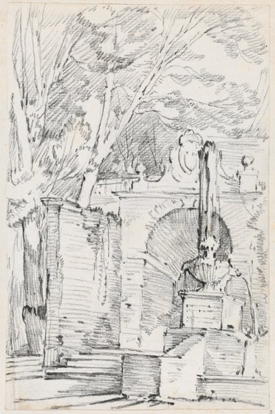 Brunnen der Pomona in den Gärten der Villa d