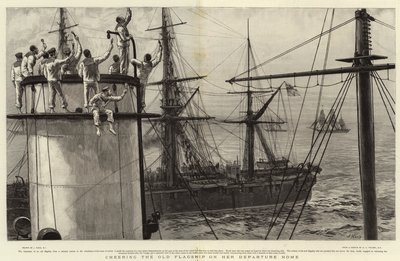 Das Jubeln der alten Flaggschiff bei ihrer Heimkehr von Joseph Nash