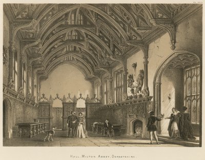Halle, Milton Abbey, Dorsetshire von Joseph Nash