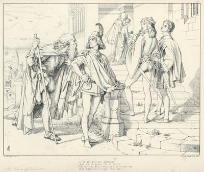 Illustration für Coleridges Rime of The Ancient Mariner von Joseph Noel (after) Paton