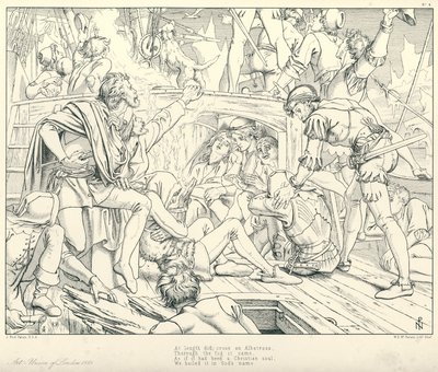 Illustration für Coleridges Rime of The Ancient Mariner von Joseph Noel (after) Paton