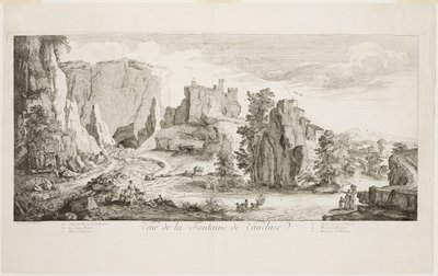Ansicht des Brunnens von Vaucluse von Joseph Parrocel