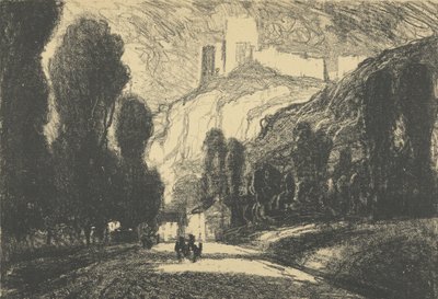 Château Gaillard von Joseph Pennell