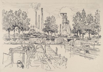Kohlebergwerke, Monceau, Frankreich von Joseph Pennell