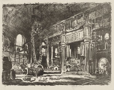 Englische Kriegsarbeit: Die Geschützschmiede von Joseph Pennell