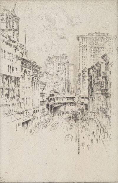 42. Straße, 1904 von Joseph Pennell
